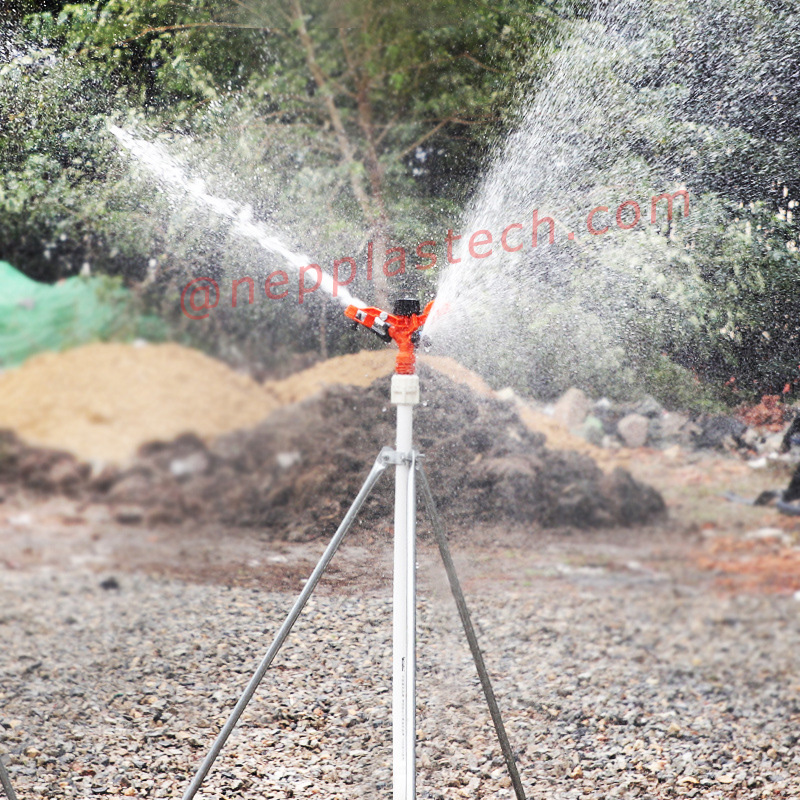 3\/4 pouces cultures agricoles outils d'irrigation automatique 1 pouce pelouse Pulvérisation Irrigation En Plastique 360 ​​degrés gicleurs rotatifs