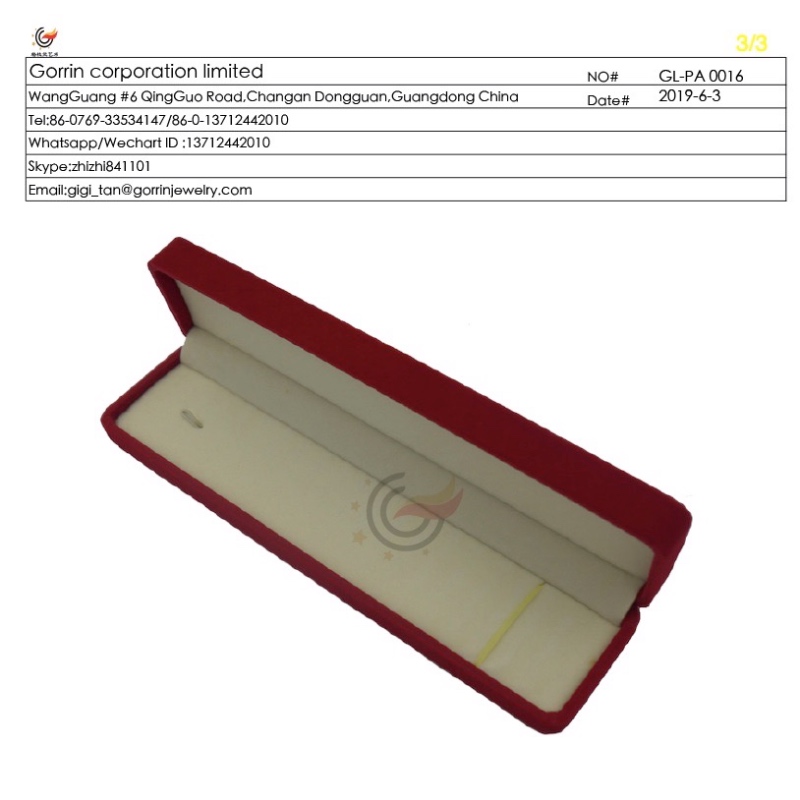 GL-PA0016 Boîte à bijoux en velours