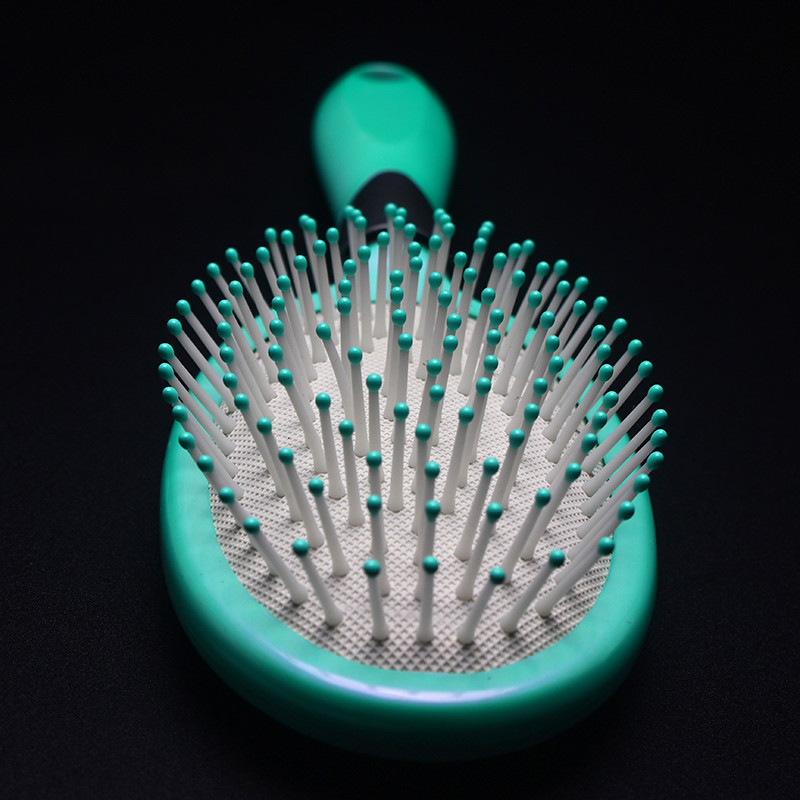 Deluxe aller pêcher sirène coquillage brosse à poils électrodéposés brosse à cheveux coiffée coiffure soin coiffure peigne