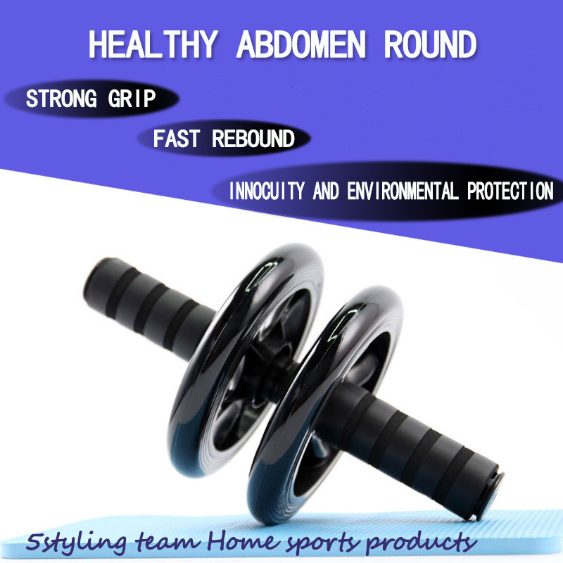 Nouvelle roue abdominale, saine roue abdominale, double roue, silencieuse, rouleau, équipement de gymnastique intérieur, fil de beauté, corps maigre