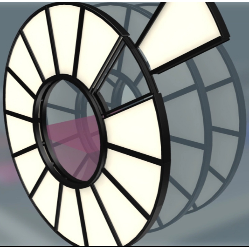 Filtre à disque de type complètement fermé