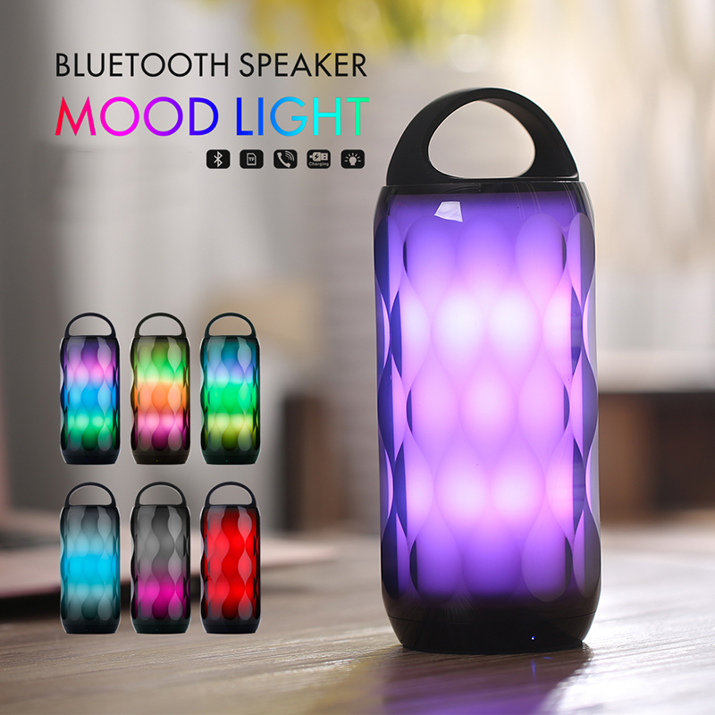 Haut-parleur sans fil Mood Light bluetooth petits haut-parleurs avec fente pour carte TF Mini haut-parleur
