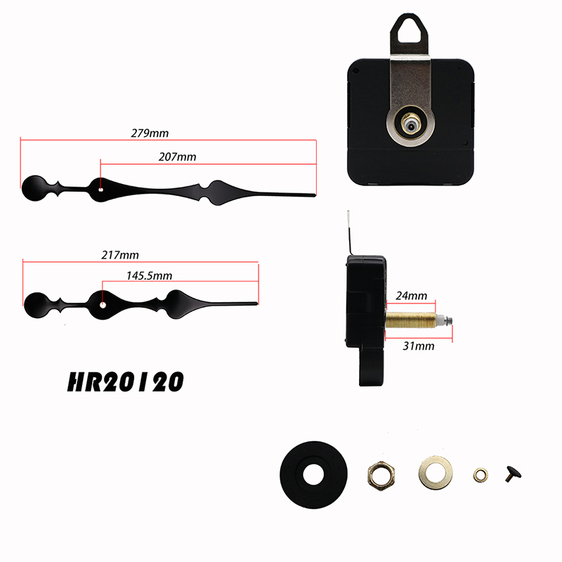 Déplacement d 'horloge à paroi de l' axe I et pointeur d 'horloge hr20120