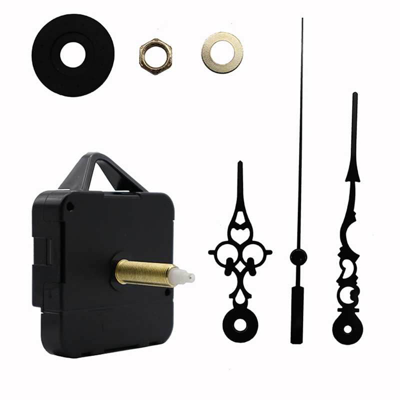 Mouvement d'horloge murale à pas HR1688-31mm et aiguilles d'horloge noires HR9403 HR903