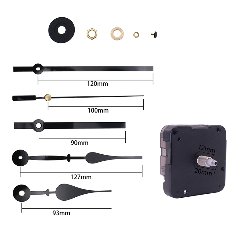 Horloge quartz de 20 mm et pointeur d'horloge hr9865 HR 2057.