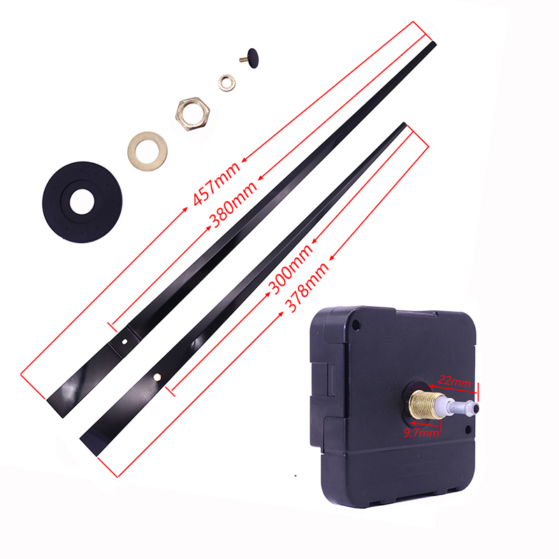 HR1688 Mécanisme d'horloge à arbre de couple élevé 17 mm I et aiguilles d'horloge serpentine