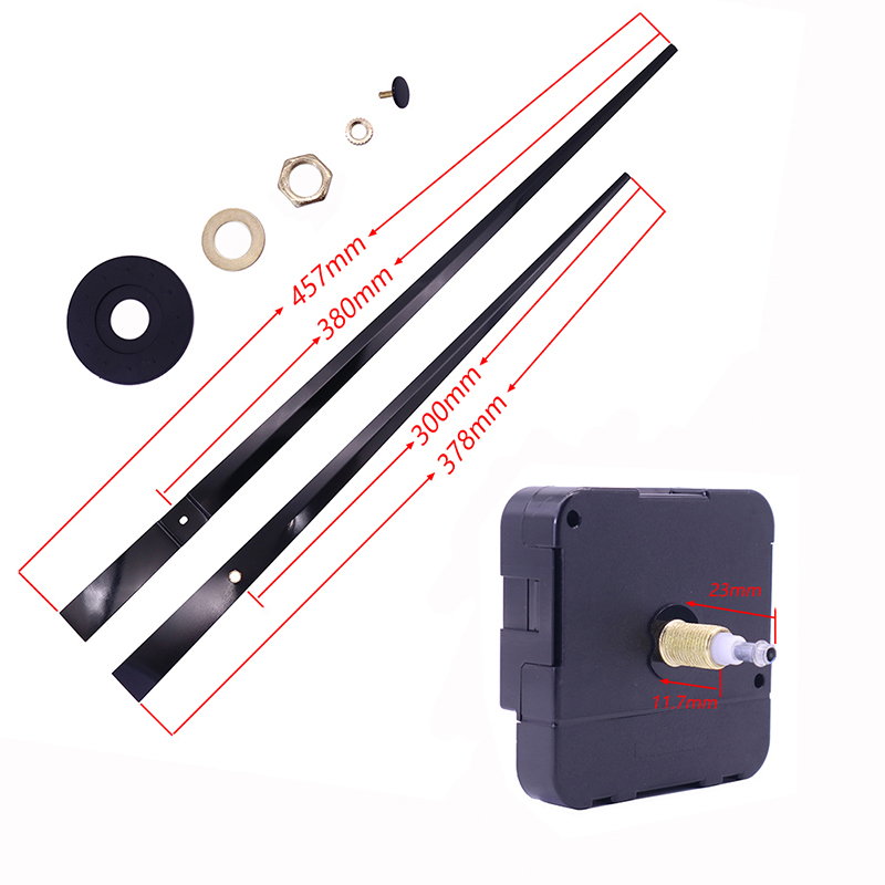 vente chaude 20mm super couple I mouvement d'horloge d'arbre et grandes aiguilles d'horloge