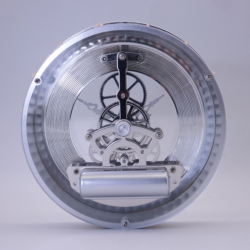 Insert d'horloge squelette en argent 148MM