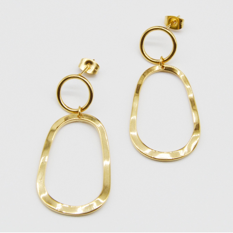 Boucles d 'oreilles en acier inoxydable rfber0061