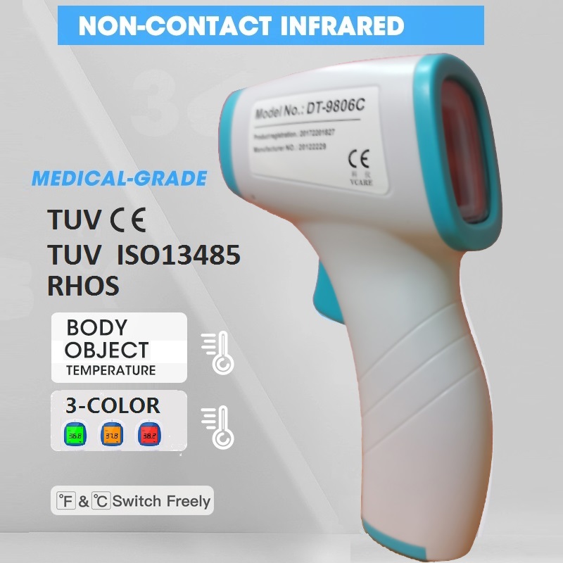 Arme thermomètre frontal pour adultes adultes sans connexion numérique, pour la chaleur, avec ce