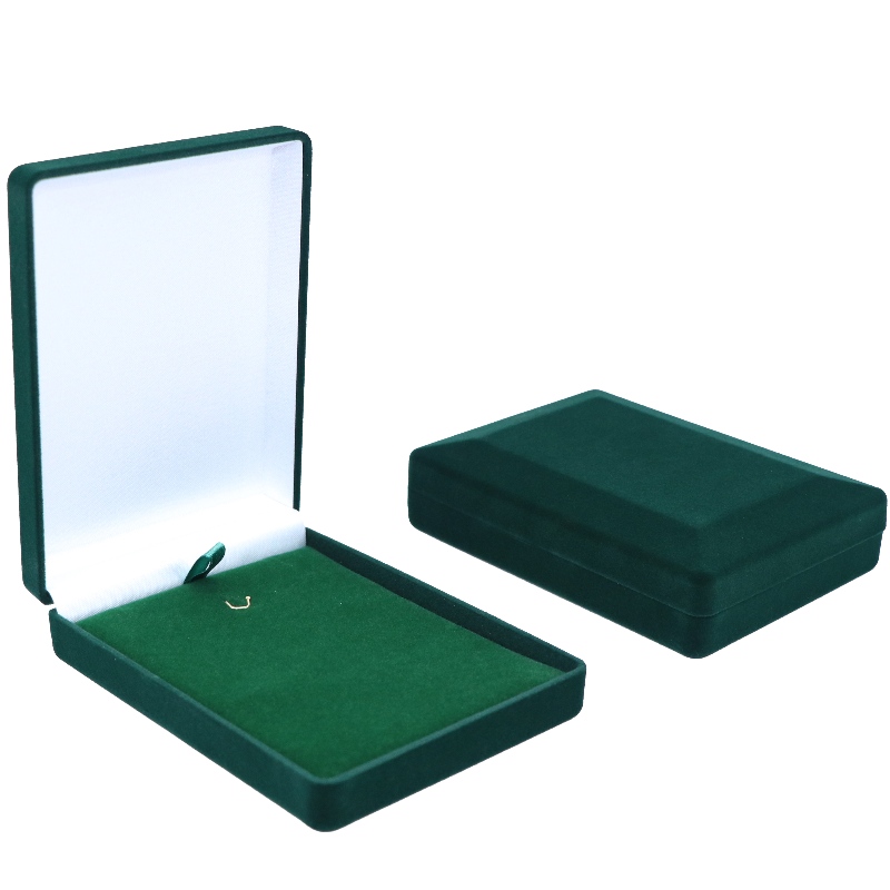 Boîte de velours noir et rouge personnalisée en gros D-15 pour pièce de monnaie, collier et médaille