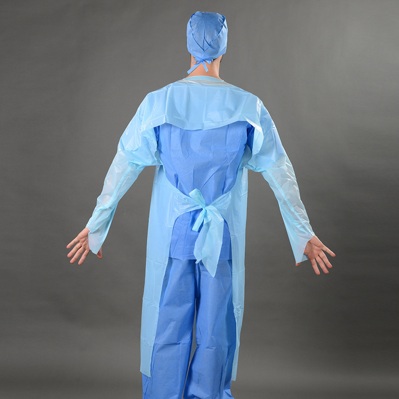 Robe en plastique jetable