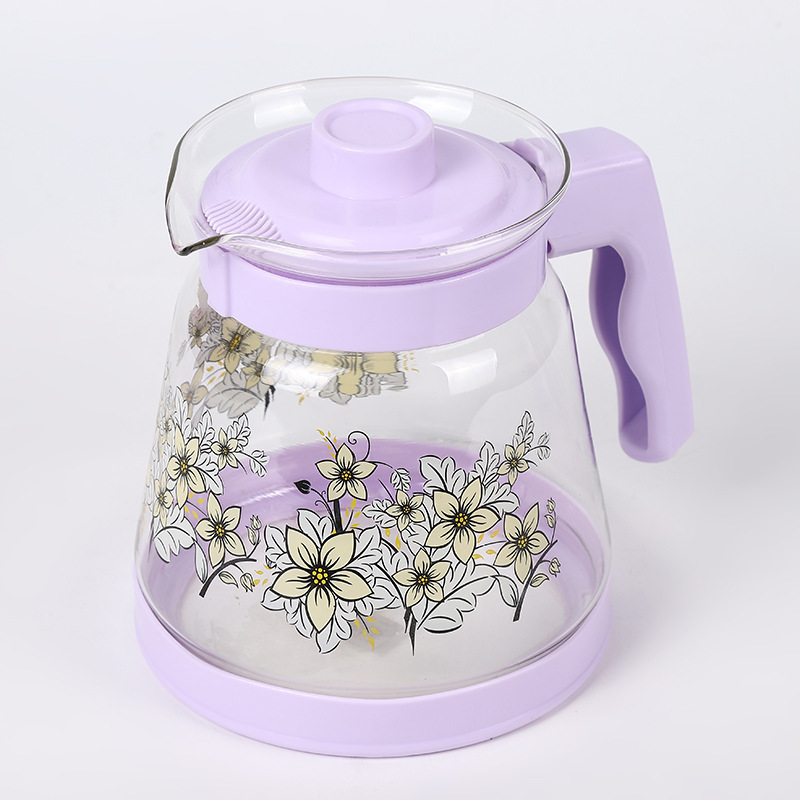 New Teapot Household Simple Applique Creative Handle Design Cold Water Glass Pot Spot Custom Wholesale