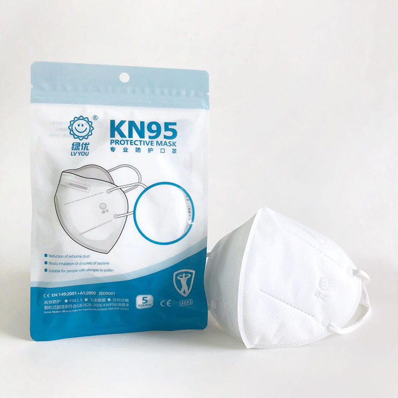 Kn95 masque de non - tissé pliant