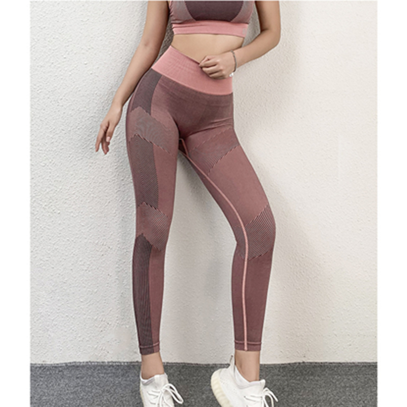 Dames séchage rapide formation pantalon de sport taille haute serré en cours d'exécution yoga fitness pantalon automne