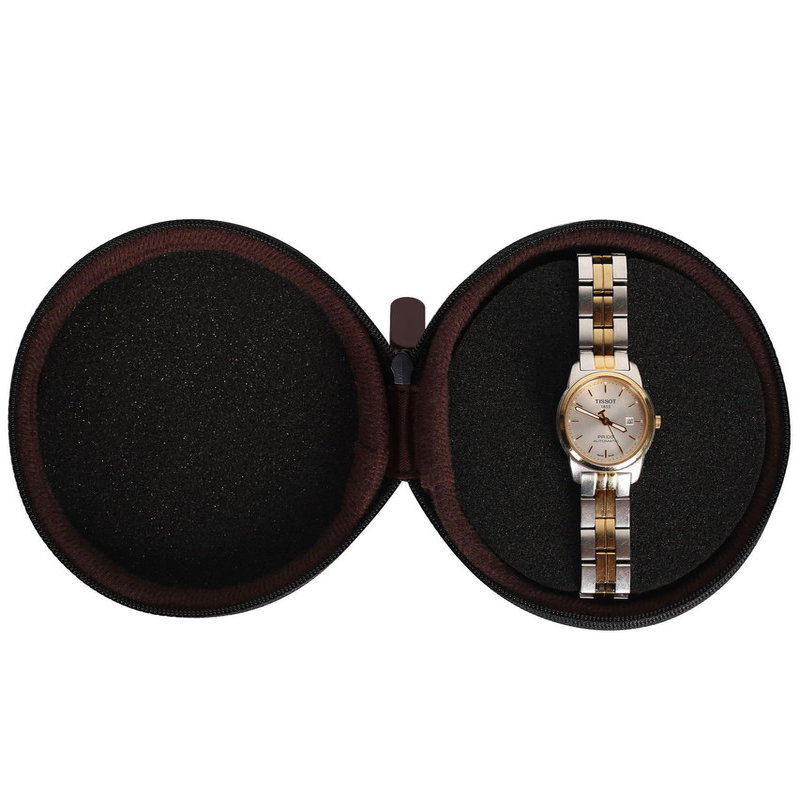 Boîte de montre ronde EVA Boîte d'emballage de boîte de montre à coque dure Personnalisation de boîte-cadeau haut de gamme