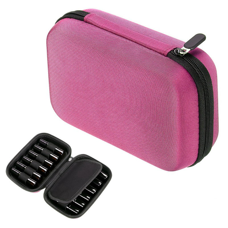 12 Grille Sac D'huile Essentielle Bouteille D'huile D'essence Sac De Rangement Zipper Portable Huile Essentielle Boîte D'emballage Boîte De Rangement
