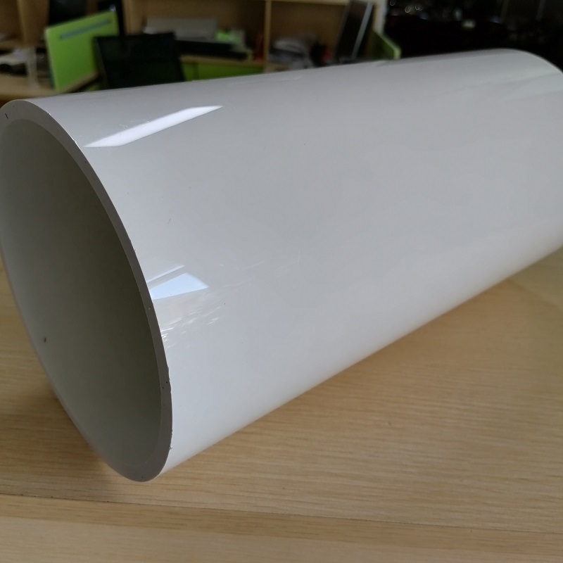 Tube en plastique PVC extrudé blanc effet miroir personnalisé fabriqué en Chine