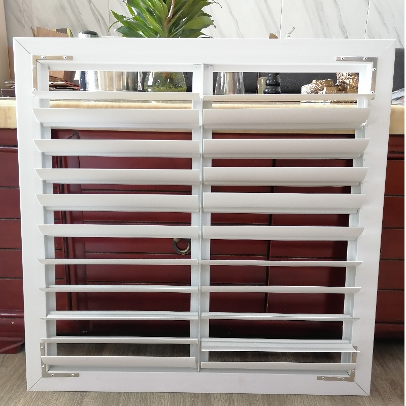 Stores en PVC à haute efficacité énergétique Volets en plastique Ventilation Persiennes en PVC pour ventilateur d'extraction