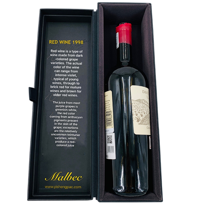 Boîte d'emballage haut de gamme pour vin, boîte à vin, emballage de vin de luxe