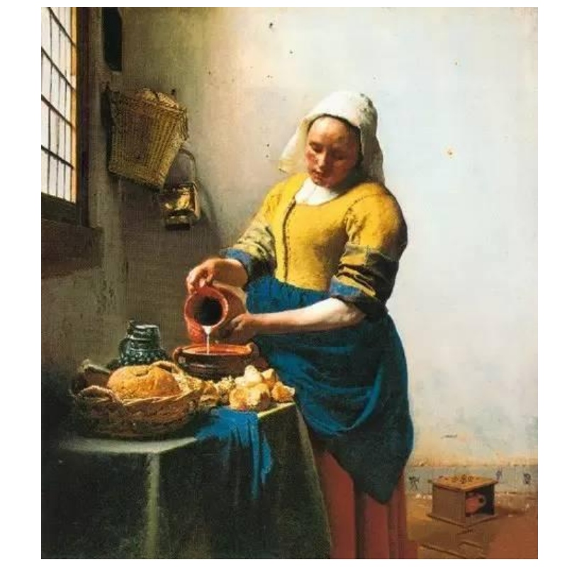 Cartes de voeux Johannes Vermeer, enveloppes blanches.Design personnalisé
