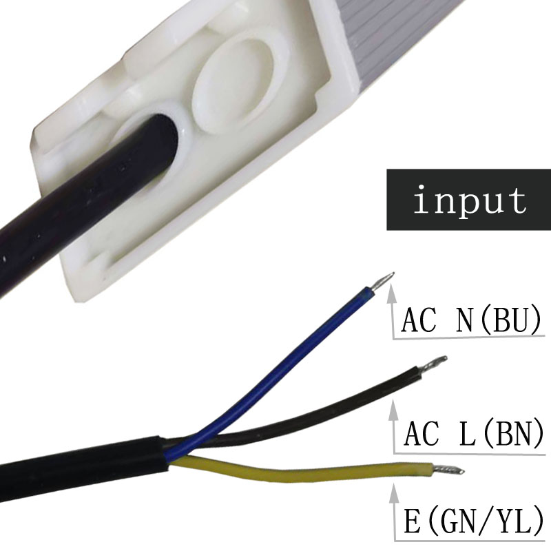 12 v15w alimentation à diode électroluminescente à courant continu compact étanche à la pression constante