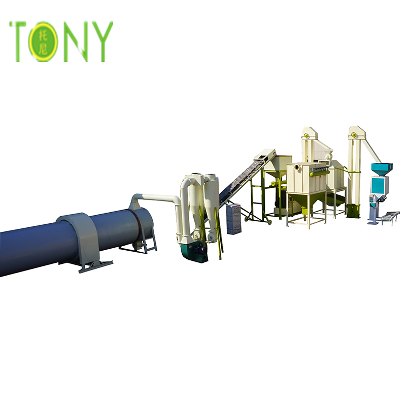 TONY haute qualité et technologie professionnelle 7-8Tons / hr usine de granulés de biomasse