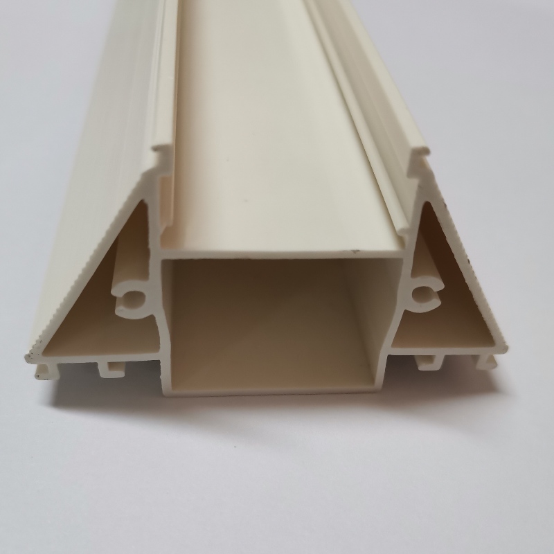 Profilés de plastique PVC pour l 'éclairage et la coulisse par extrusion personnalisée provenant de fabricants chinois de plastique