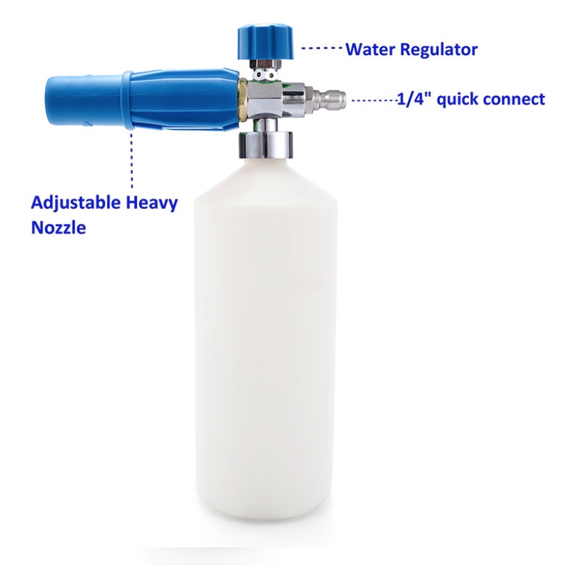Canon à mousse neige mousse Lance nettoyeur haute pression lave-auto à dégagement rapide réglable 1\/4 \
