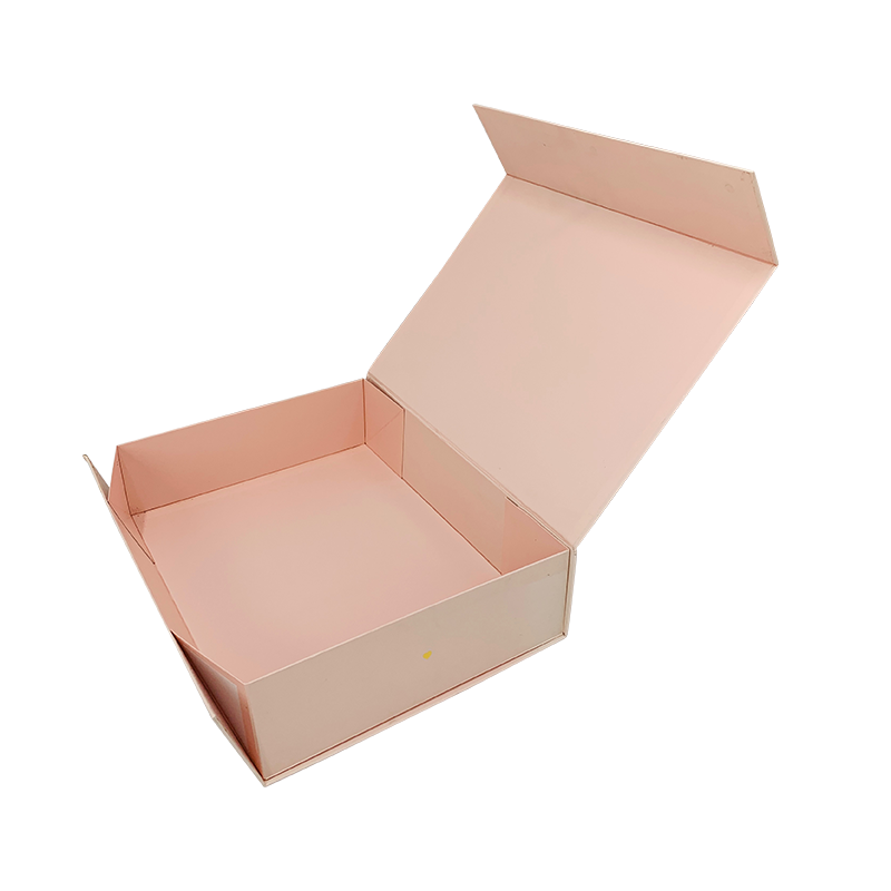 1011YSS Boîte d'emballage en papier pour cadeau Boîte-cadeau pliable rose