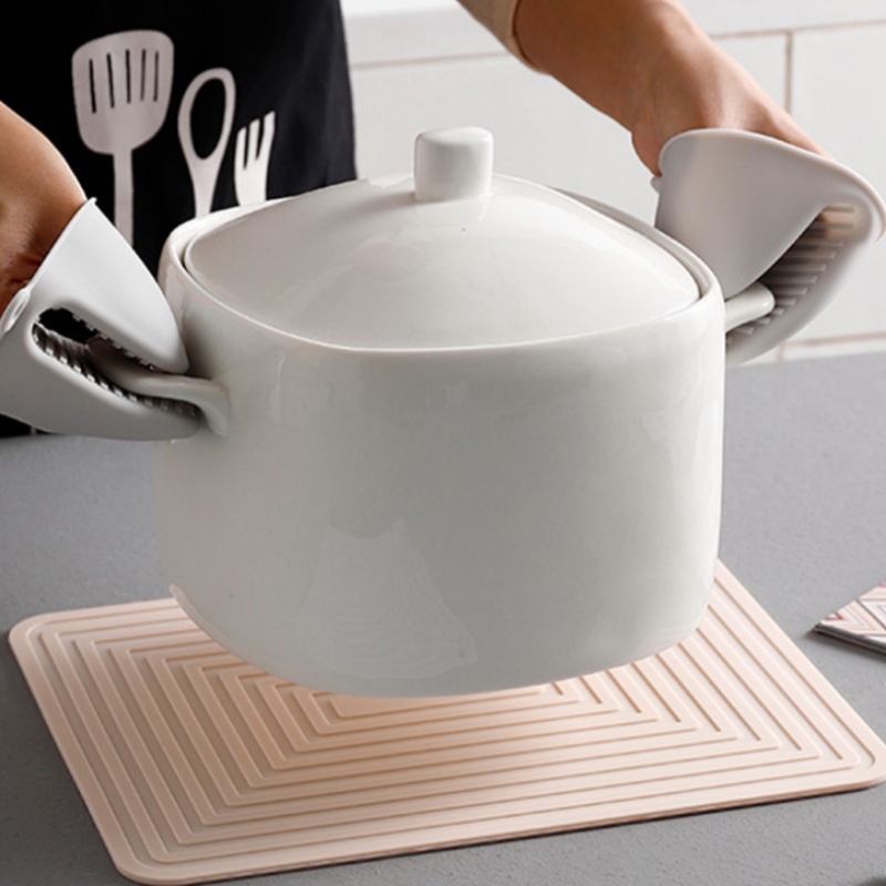 Tapis de pot ondulé rectangulaire