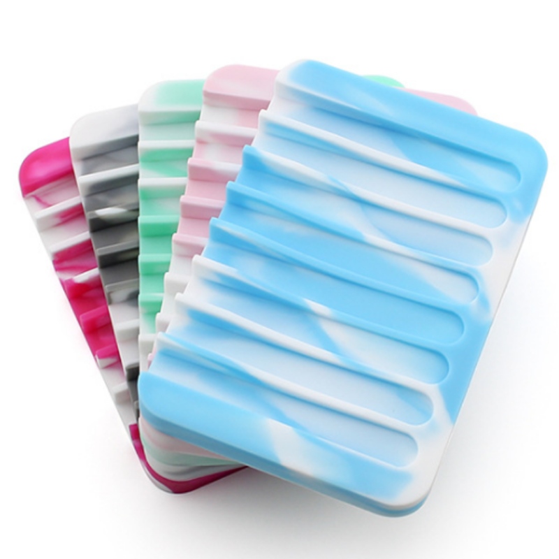 Porte-savon carré de couleur mélangée