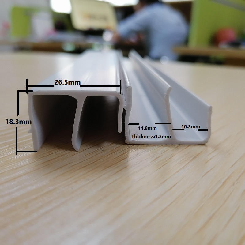 PVC profilé en forme de E profilé PVC profilé fabricant de canal PVC en Chine