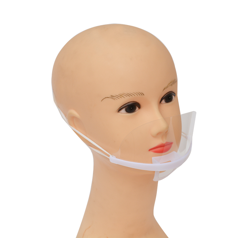 Prix ​​d'usine restauration couvercle de protection bouche et nez bouclier bouche bouclier plastique transparent