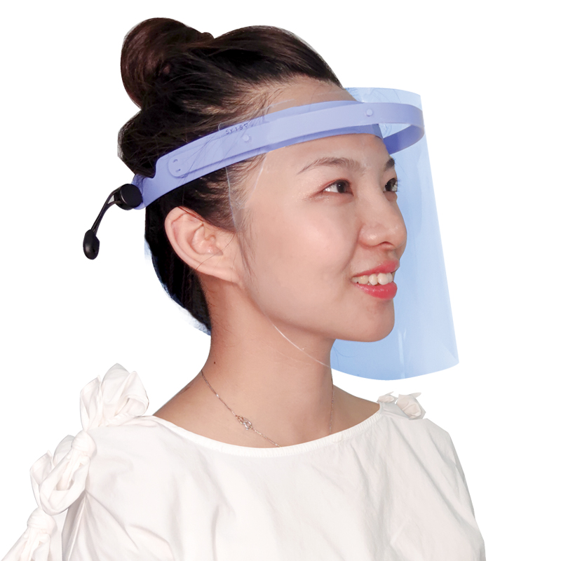 Protection de visière réglable anti-buée anti-éclaboussures de bouclier facial réutilisable avec bande élastique