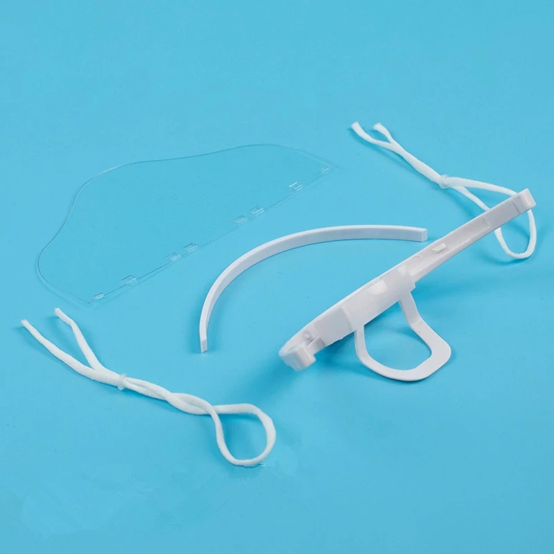 Couvre-bouche protecteur cuisine anti-buée nez bouche bouclier plastique transparent