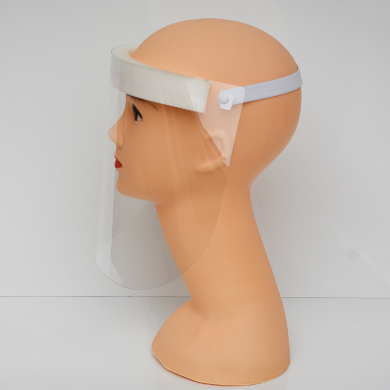 Protection transparente de l'écran de protection faciale en plastique anti-buée