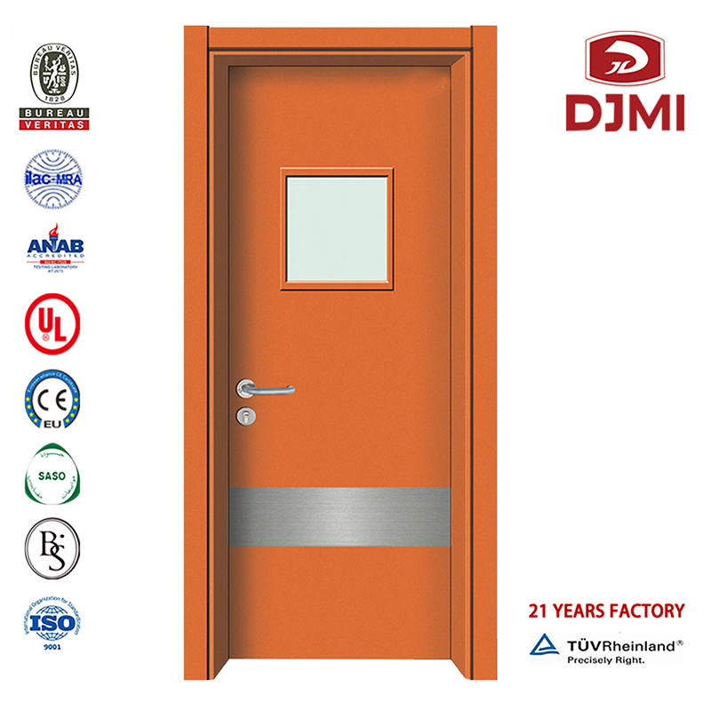 Chambre d'hôpital Porte en bois laminé MDF laminé sur mesure Porte en bois laminé en bois sur mesure dans la chambre des patients
