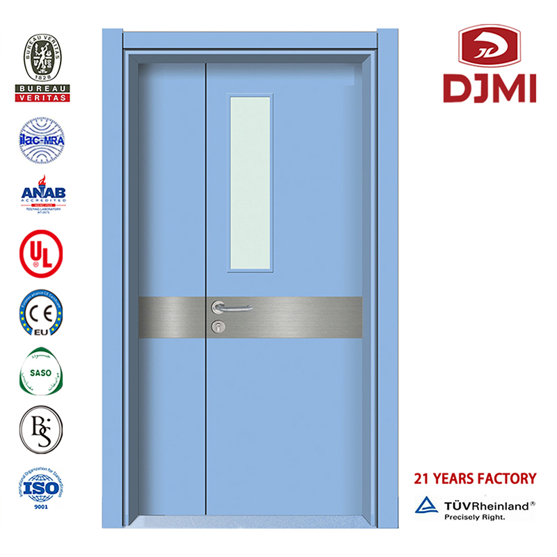 Portes d'école de conception de service d'urgence composites de haute qualité Bois bon marché pour salle de classe Chambre d'hôpital Porte en bois laminé laminé personnalisé Mdf Porte en bois laminé en bois sur mesure dans la cha...