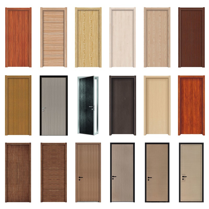 Portes d'entrée à la maison bon marché Portes intérieures en bois massif Porte d'entrée en aluminium personnalisée Porte intérieure en bois avec verre Nouveaux paramètres Portes pour la taille de la chambre d'hôpital Porte en bo...