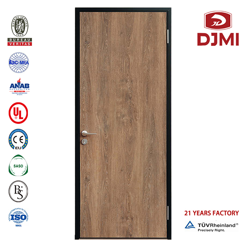 Nouveaux paramètres Bois enduit de PVC Porte d'entrée commerciale de taille standard Usine chinoise Nouveau design en bois pour la chambre à coucher Porte intérieure en bois Portes personnalisées bon marché Porte d'hôtel décorati...