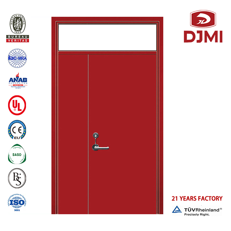 Portes ignifuges de haute qualité Porte d'entrée coupe-feu en acier à double battant 10C Portes en acier inoxydable bon marché Certificat Whi 10C Double battant UL Listé Porte acoustique en acier ignifuge pour certificat Ul personna...