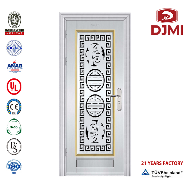 Swing bon marché 304 # \/ 201 # Entrée principale 304 Conception de porte simple en acier inoxydable Conception personnalisée avec Ss304 # Porte d'entrée en acier inoxydable à un et demi-cadre Nouveaux paramètres Portes doubles Por...