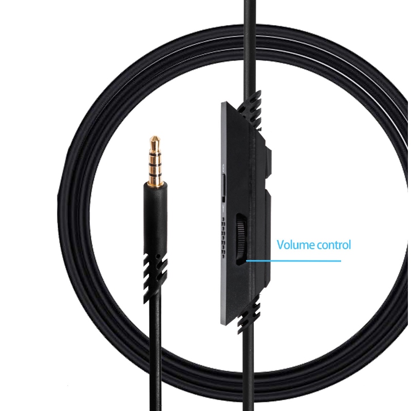 Casque 3,5 câble audio mâle à mâle Câble vidéo avec contrôle de volume MIC
