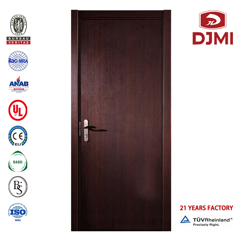 Cadre personnalisé Ul 1Hour Bois évalué Porte coupe-feu 30 minutes Nouveaux paramètres 0.5Mm 1Mm Placage décoratif Porte coupe-feu en bois Portes intérieures prémontées en bois massif de haute qualité 90Min évalué à partir de...