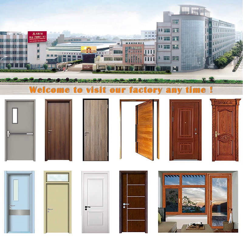 Usine chinoise Ul 20 minutes Porte coupe-feu composite affleurante Portes en acajou massif de haute qualité Porte coupe-feu résidentielle laminée Hdf de haute qualité