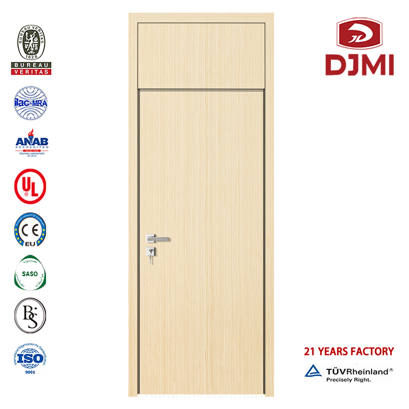 Porte Plan d 'intérieur Composite porte de centre médical personnalisée plaque de fibres PVC télescopique porte en bois