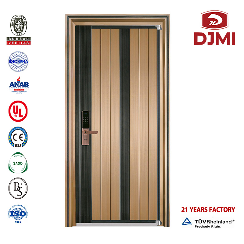 Porte blindée en bois de haute qualité classique conception de blindage meilleur isolant acoustique maison glissante porte de Cour porte en acier réglable porte de blindage porte en acier