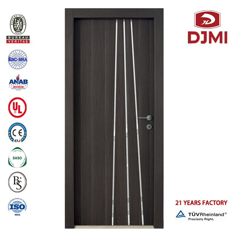 Preuve de portes prémontées bon marché dans la porte coupe-feu externe de Shanghai avec panneau de vision