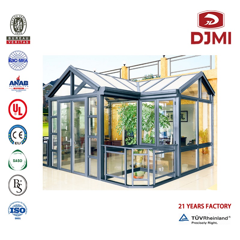 New Design of High Quality lowes sunrooms Glass Temperature